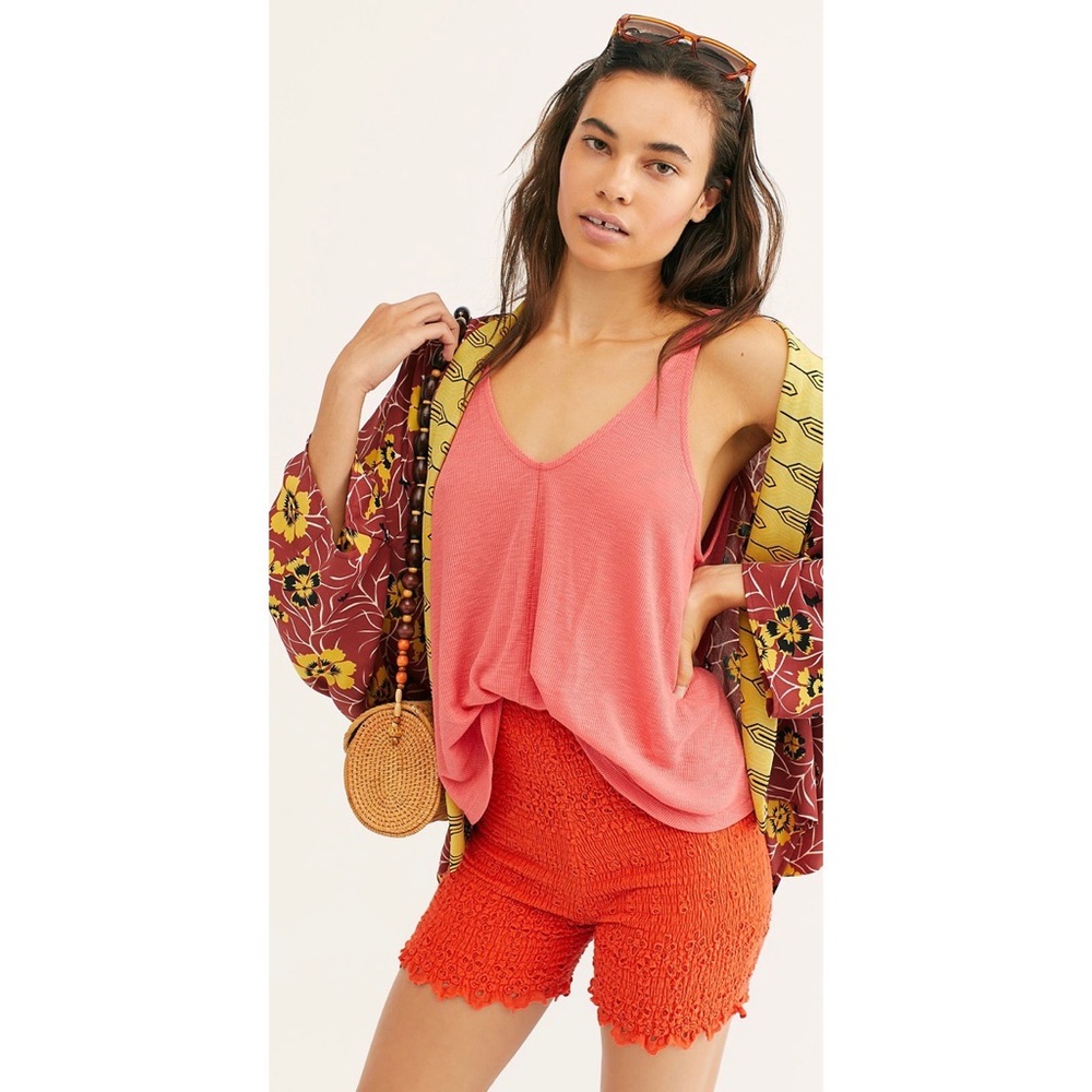 Free People Dani Tank Strawberry Fields S